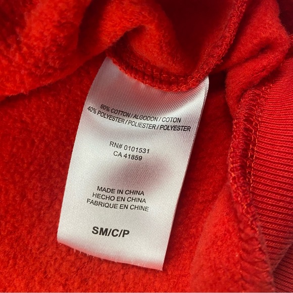 Coca Cola Coke Snowflake Ugly Sweater Long Hoodie Sweatshirt - Size SM - Picture 6 of 8